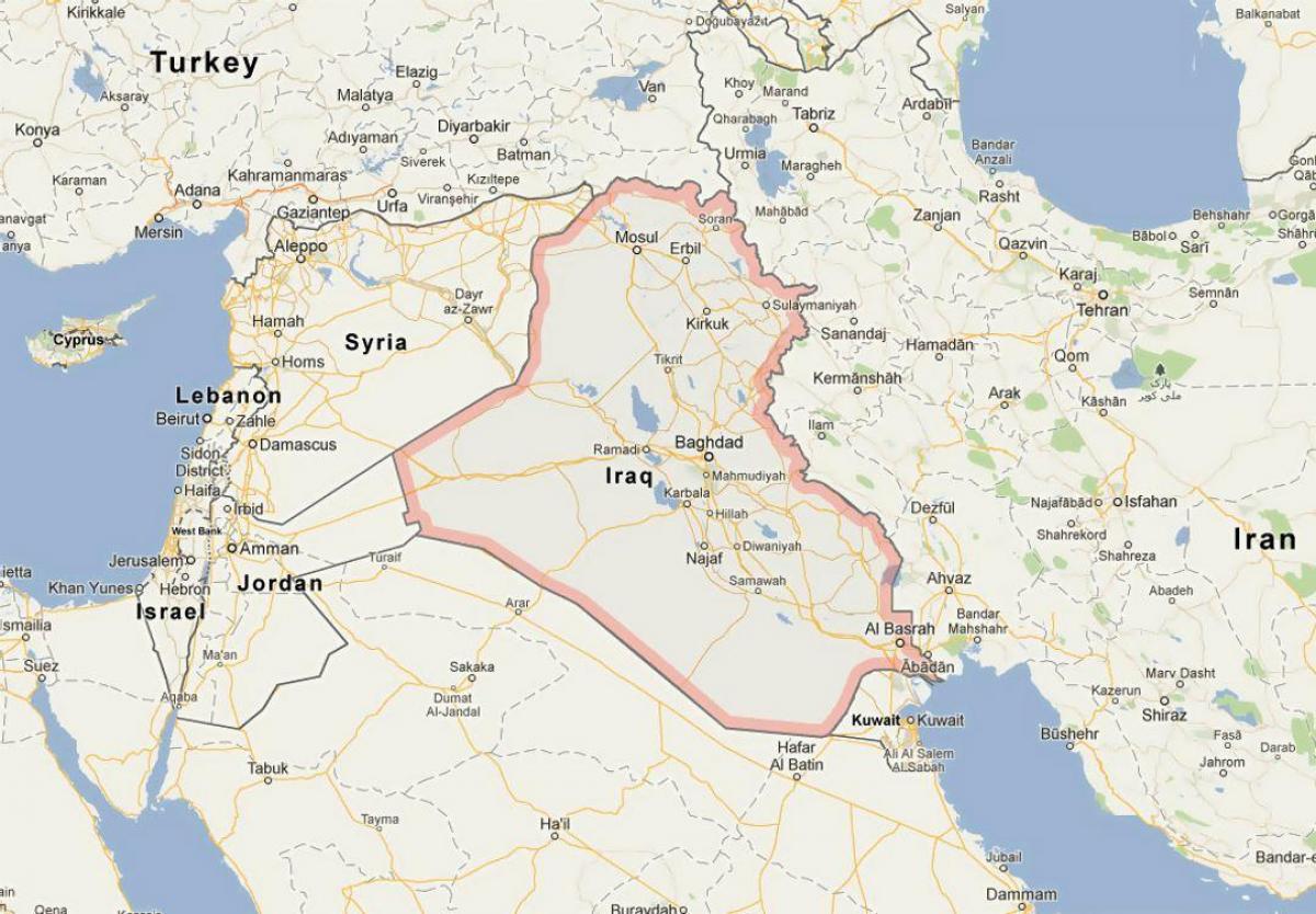 Карта Ірака