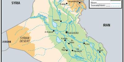 Карта вышынь Іраку 