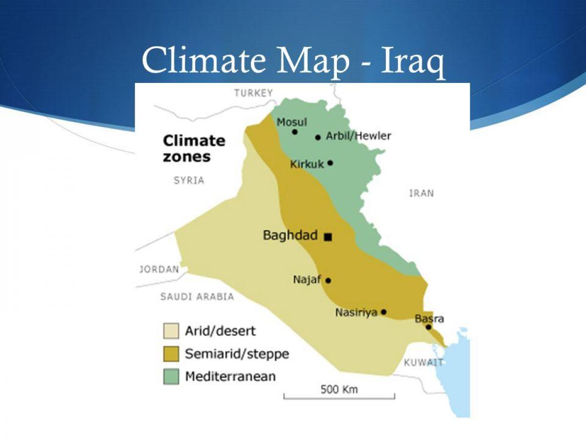 Карта Ірака клімату