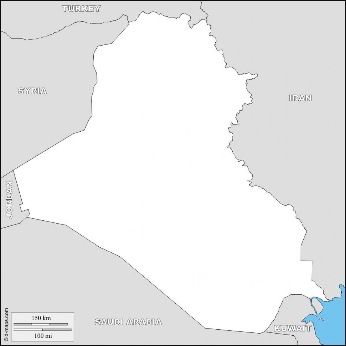 Карта Ірака пусты
