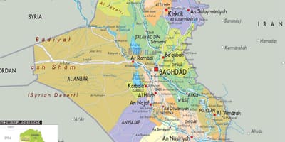 Гарадоў Ірака карце