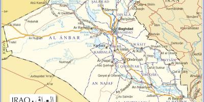 Карта дарог Ірака