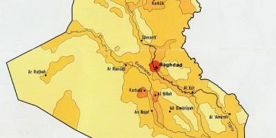 Карта насельніцтва Ірака 