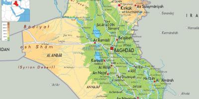 Карта Ірака геаграфіі